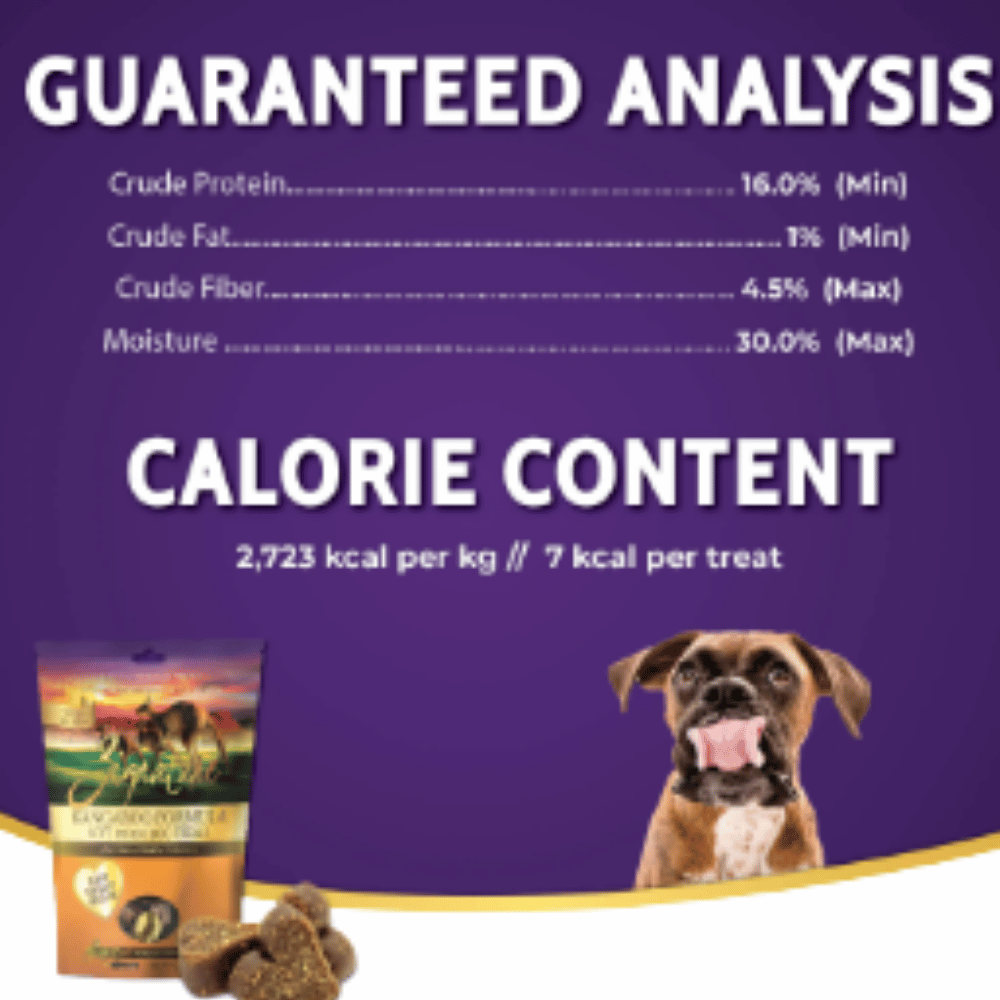 Zignature Kangaroo Formula Soft Moist Dog Treats 113g