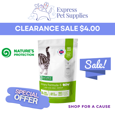 🔥LIMITED DEAL 50% off 🐱 Nature's Protection Urinary Formula-S Dietary Cat Dry Food 400g🔥
