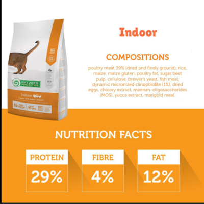 Nature's Protection Indoor Adult Cat Dry Food 400g