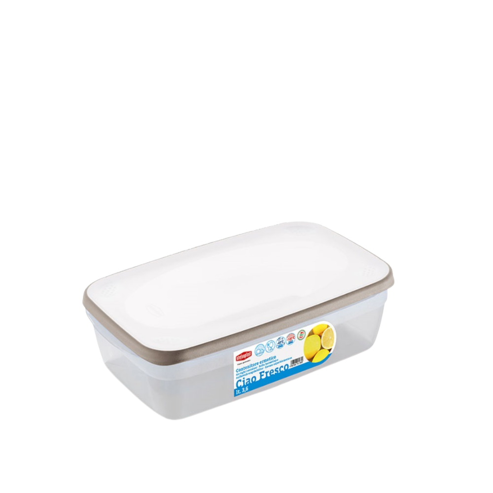 Stefanplast Ciao Fresco Airtight Food Container Light Dove Grey