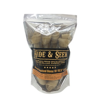 Hide & Seek NATURAL Knotted Bone - Dog Chew Treat