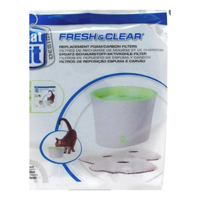 Catit Design Cat Drinking Fountain Replacement Foam/Carbon Filters 3-pack