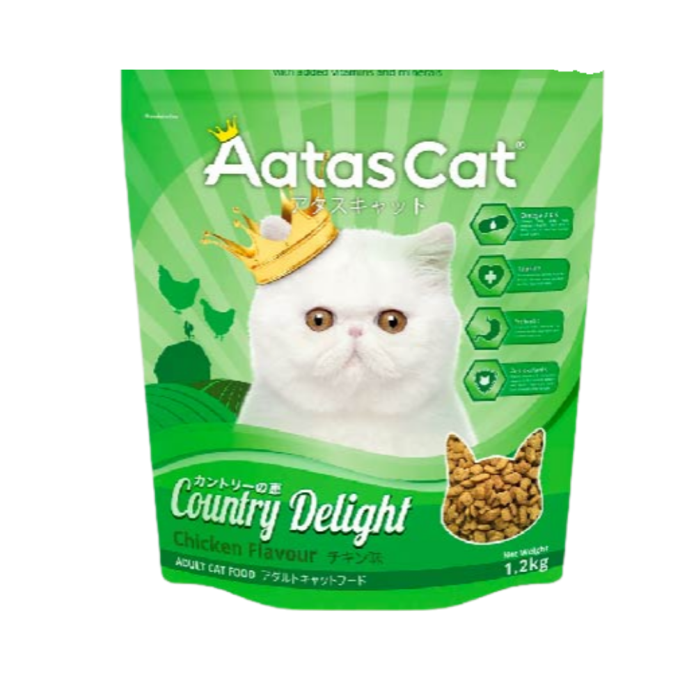 AATAS CAT Country Delight Cat Dry Food 1.2kg & 7kg | Assorted Flavors