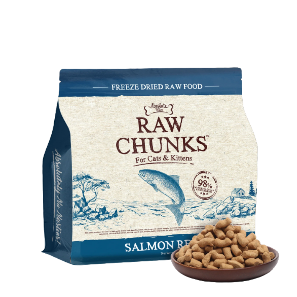 Absolute Bites Raw Chunks Freeze Dried Raw Dry Food for Cats & Kittens 150g/180g