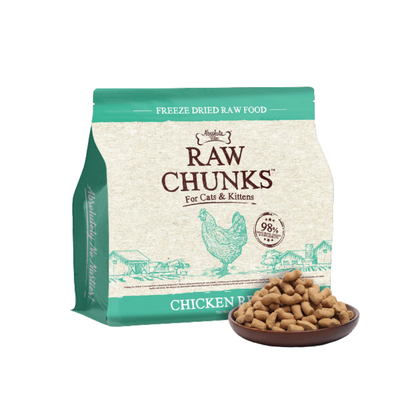 Absolute Bites Raw Chunks Freeze Dried Raw Dry Food for Cats & Kittens 150g/180g