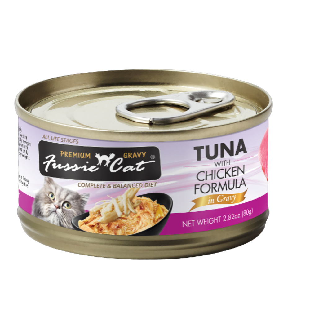 Fussie Cat Black LabelWet Cat Food  80g ( In gravy or Aspic)