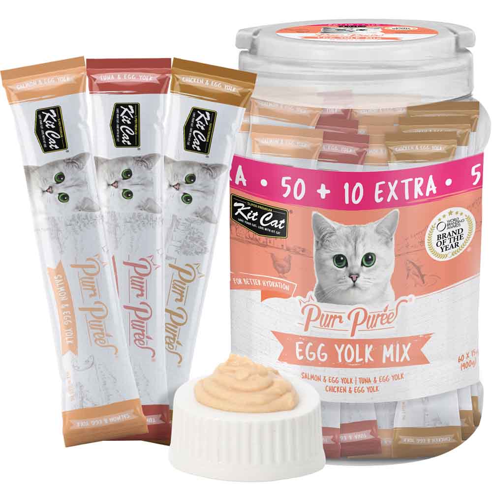 Kit Cat Purr Puree Variety Tub Cat Treats 60 Sticks (900g)