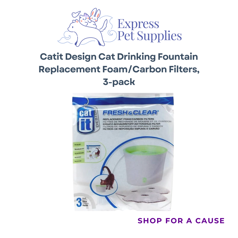 Catit Design Cat Drinking Fountain Replacement Foam/Carbon Filters 3-pack