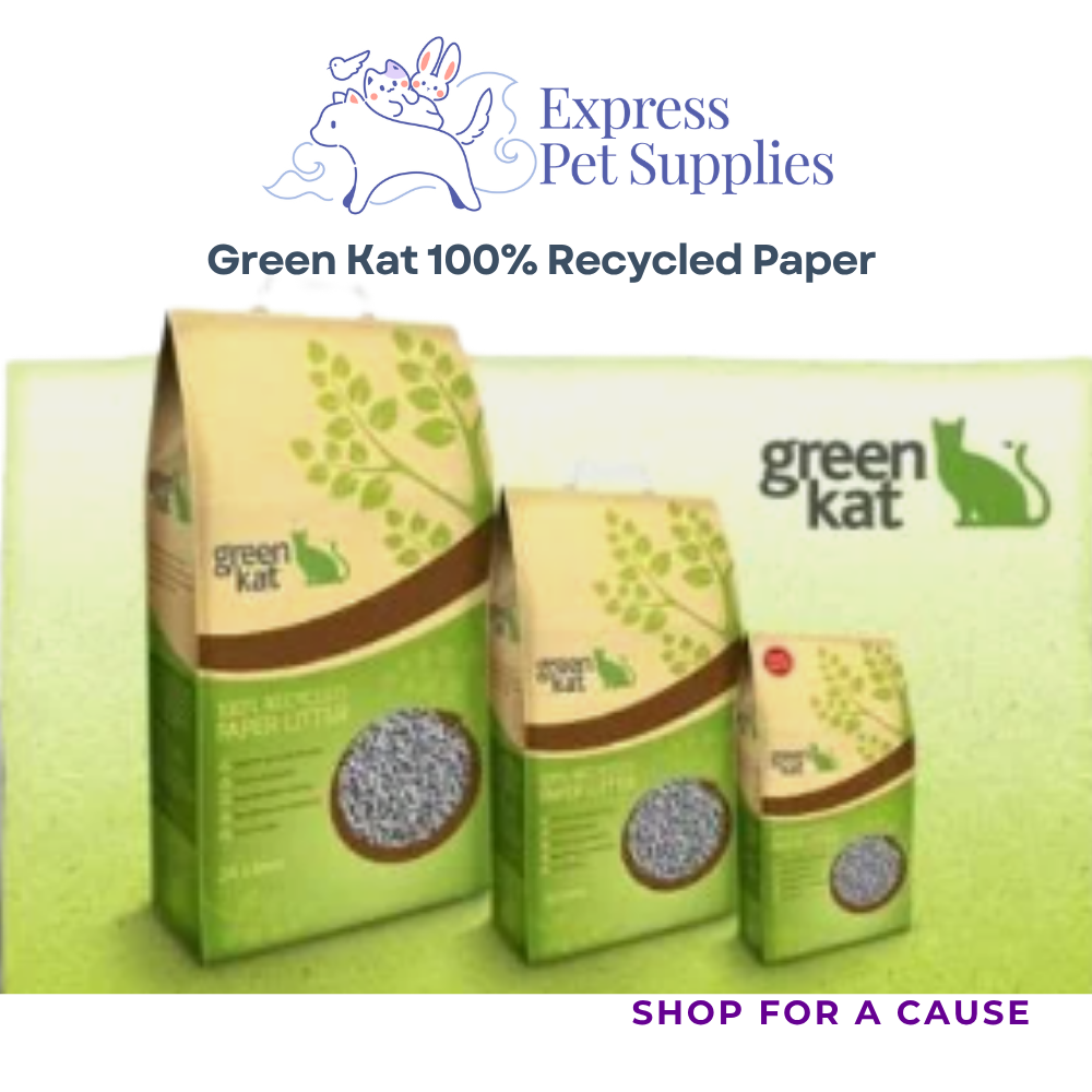 Green Kat 100% Recycled Paper Cat Litter 3L/24L