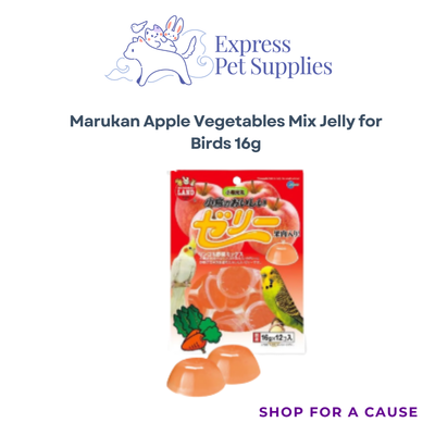 Marukan Apple Vegetables Mix Jelly for Birds 16g