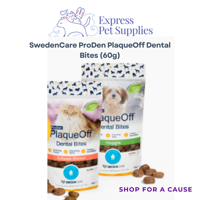 SwedenCare ProDen PlaqueOff Dental Bites for Cats and Dogs (60g/150g)