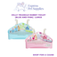 Jolly Triangle Rabbit Toilet (Blue & Pink)- Large