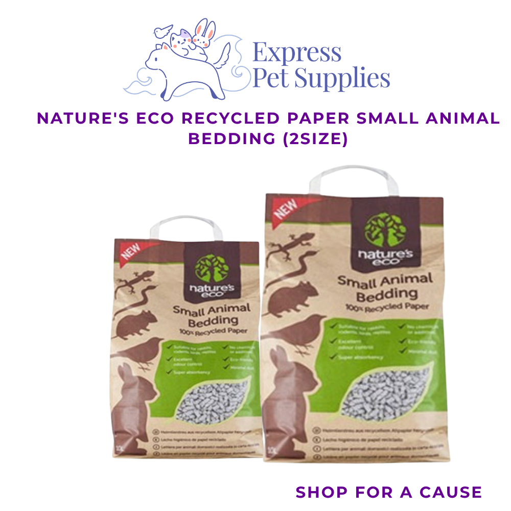 Nature's Eco Recycled Paper Small Animal Bedding (10L , 30L)