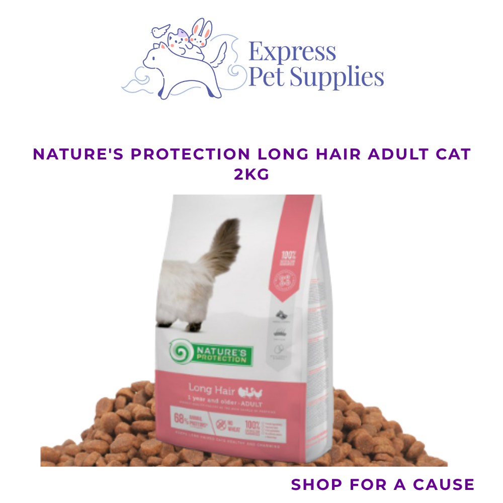 Nature's Protection Long Hair Adult Cat Dry Food - 2kg