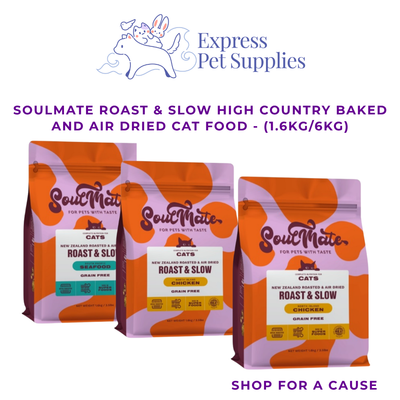 SoulMate Roast & Slow  Baked and Air Dried Cat Food (1.6kg & 6kg)