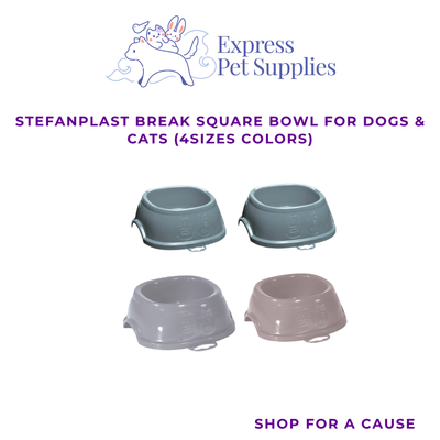 Stefanplast Break Square Bowl for Dogs & Cats