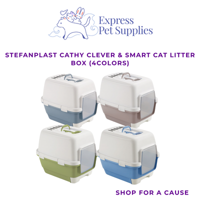Stefanplast Cathy Clever & Smart Cat Litter Box (4Colors)