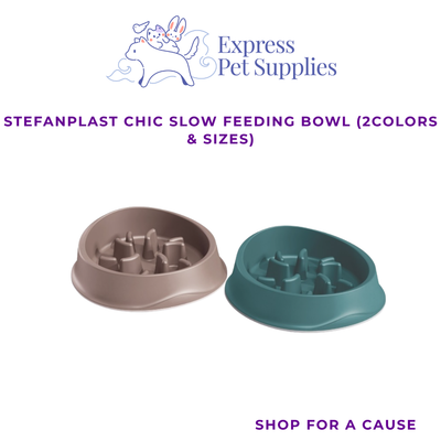 Stefanplast Chic Slow Feeding Bowl (0.5L & 1L)