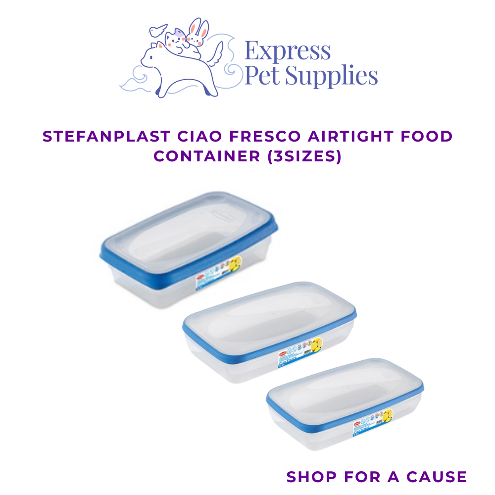 Stefanplast Ciao Fresco Airtight Food Container - BLUE  (0.4L,2.4L & 3.6L)