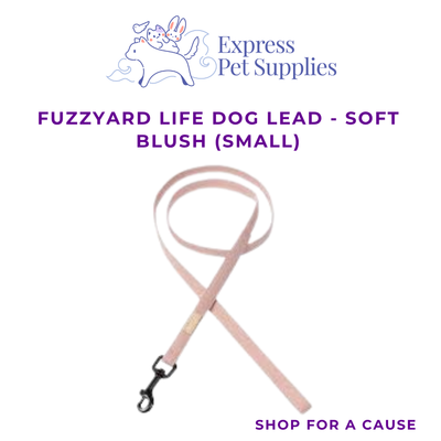 FuzzYard Life Dog Lead - Soft Blush [Size: Small]