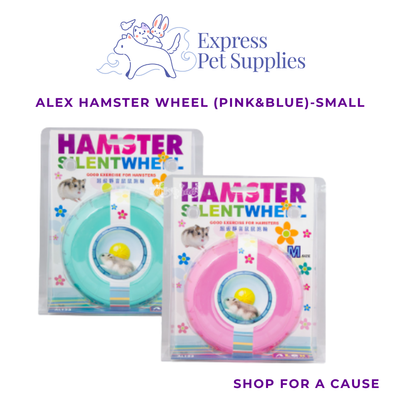 Alex Hamster Wheel (Pink&Blue)-Small