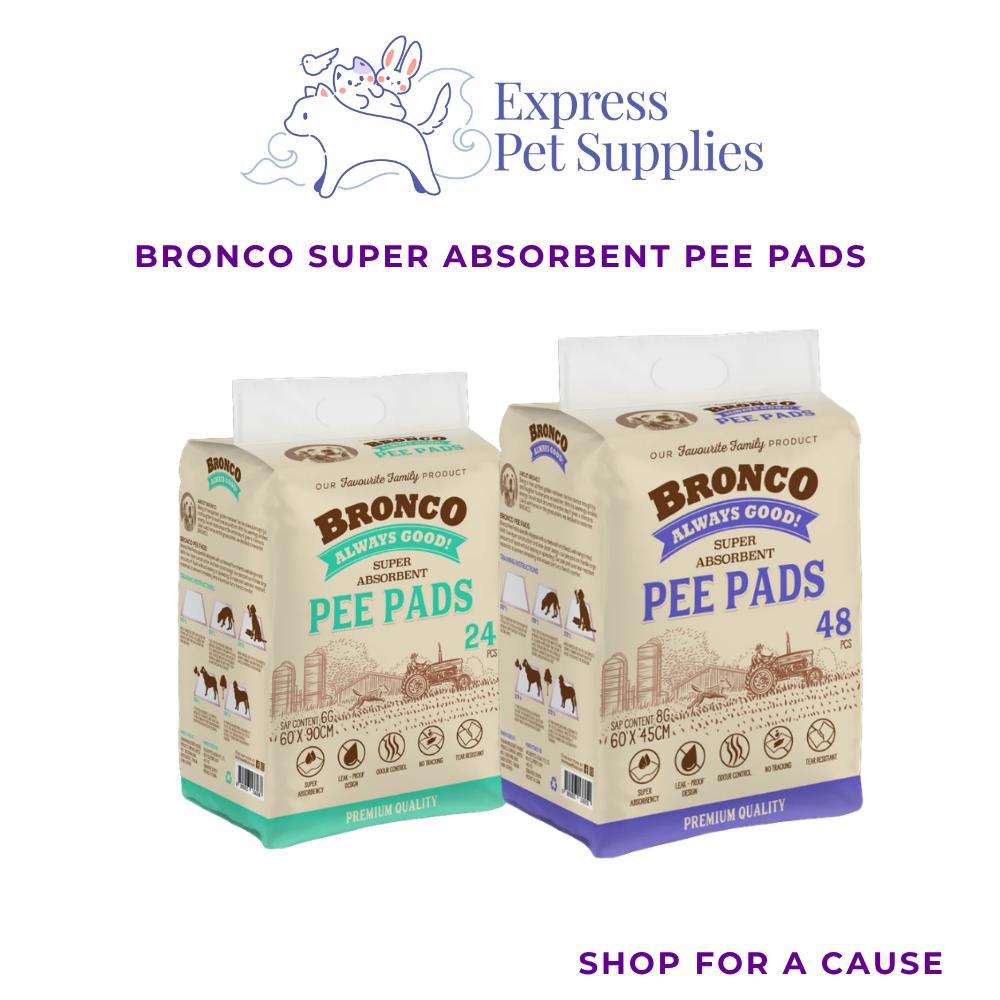 Bronco Super Absorbent Pee Pads (24pcs & 48pcs)