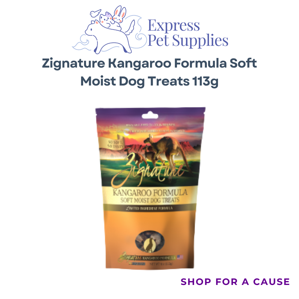 Zignature Kangaroo Formula Soft Moist Dog Treats 113g