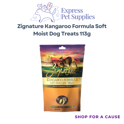 Zignature Kangaroo Formula Soft Moist Dog Treats 113g