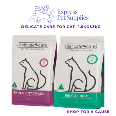 Delicate Care For Cat -Cat Dry Food 1.5kg and 3kg