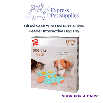 GiGwi Seek Yum Owl Puzzle Slow Feeder