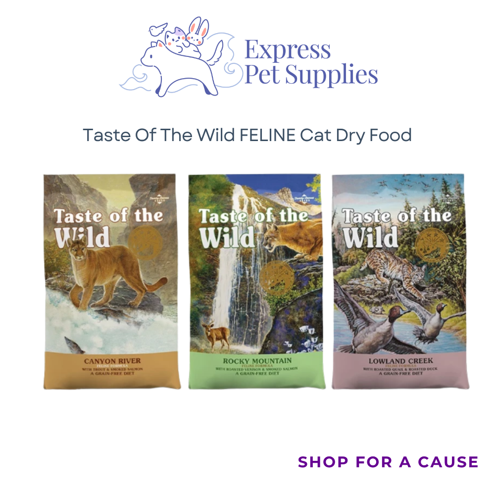 Taste Of The Wild FELINE Dry Cat Food 2kg/6.6kg | 3 Flavors
