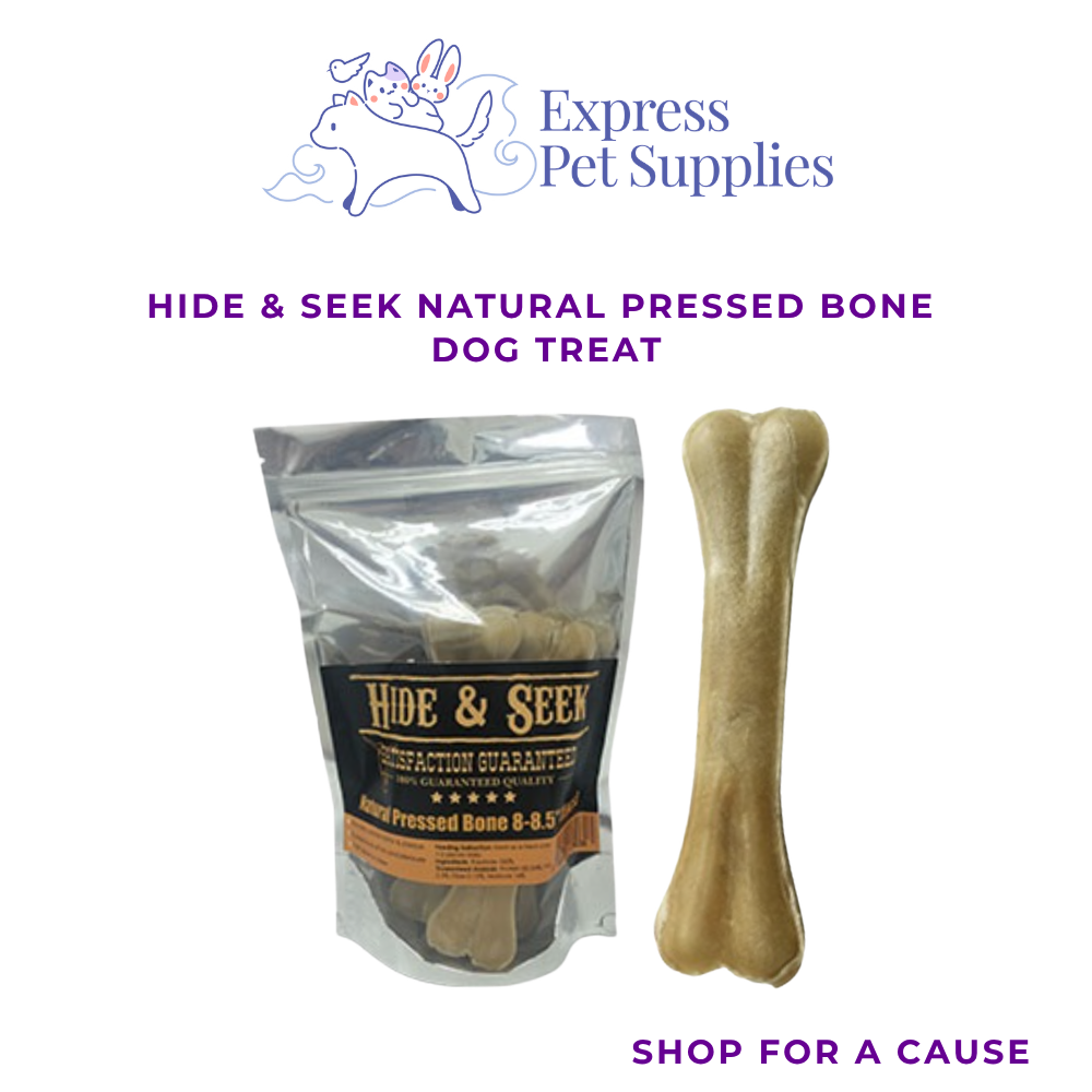 Hide & Seek Natural Pressed Bone Dog Treat