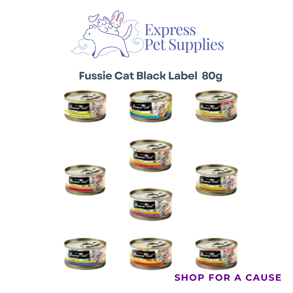 Fussie Cat Black LabelWet Cat Food  80g ( In gravy or Aspic)