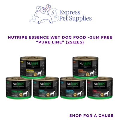 Nutripe Essence Wet Dog Food -Gum Free "Pure"Line (185g & 390g)