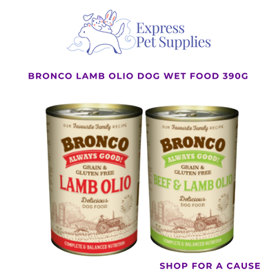 Bronco Lamb Olio Dog Wet Food 390g