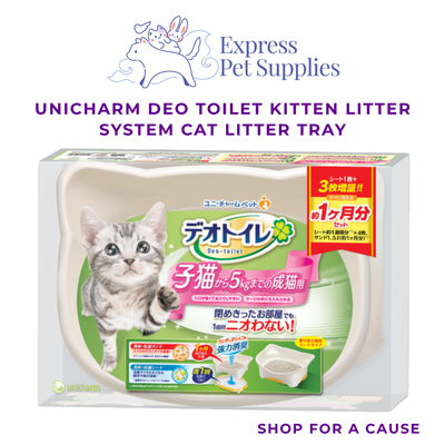 Unicharm Deo Toilet Kitten Litter System Cat Litter Tray
