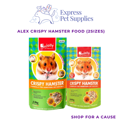 Alex Crispy Hamster Food (500g & 2.5g)