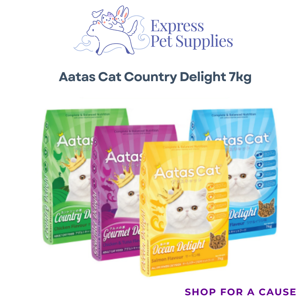 AATAS CAT Country Delight Cat Dry Food 1.2kg & 7kg | Assorted Flavors