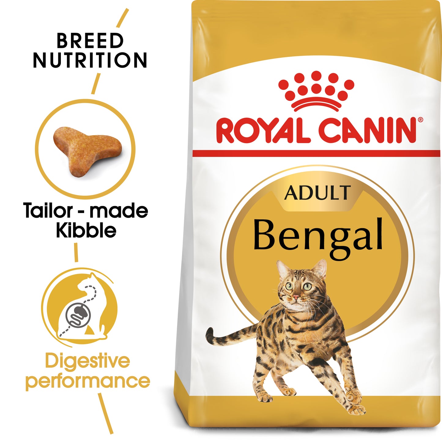 Royal Canin Feline Breed Nutrition Adult Bengal Cat Dry Food 2kg