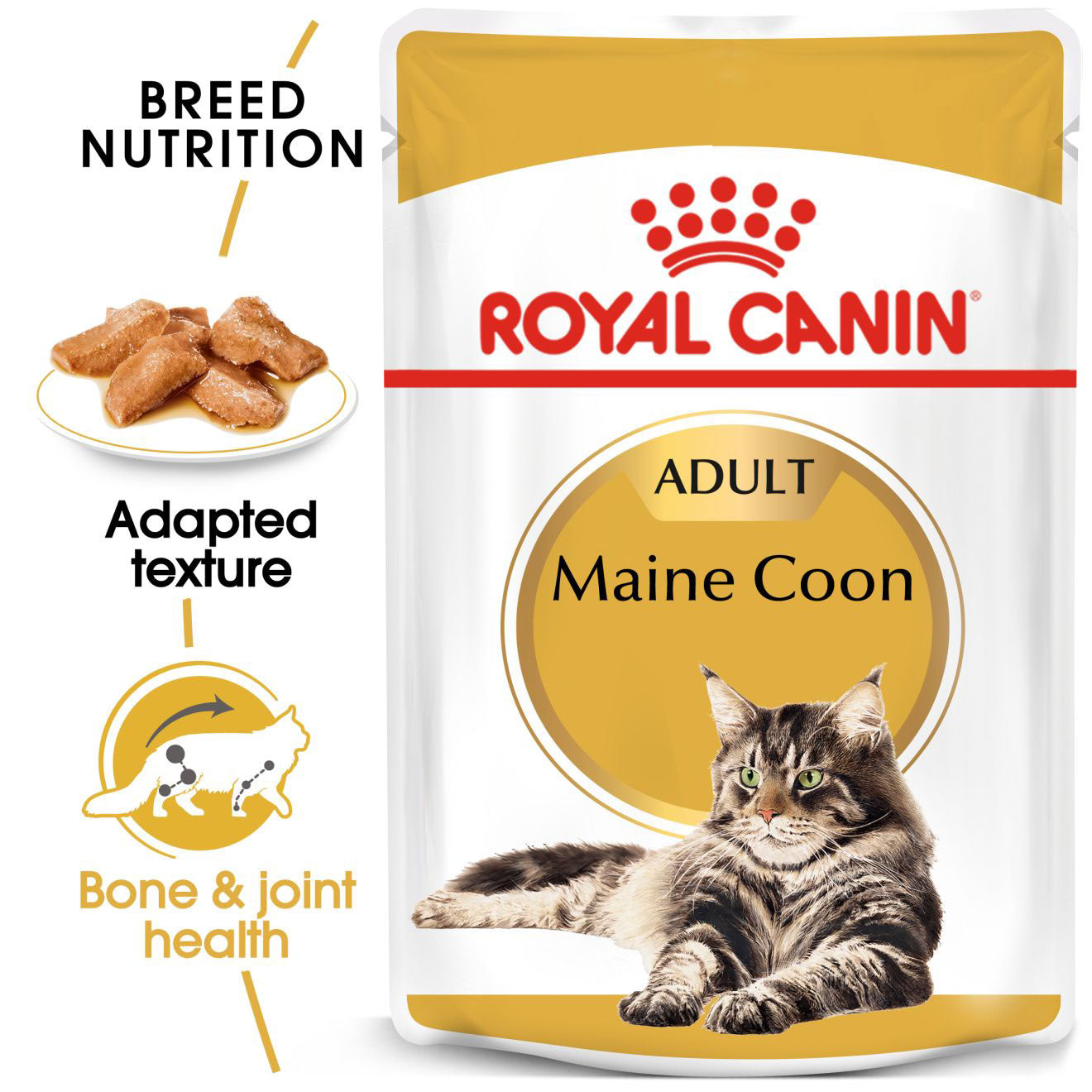 Royal Canin Feline Maine Coon Adult Pouch Cat Food 85g x 12