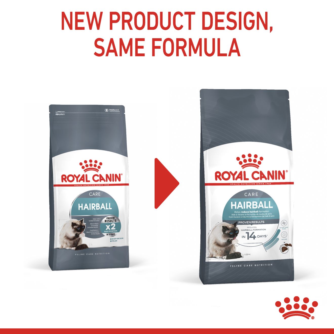 Royal Canin Feline Nutrition Hairball Care Dry Cat Food 400g & 2kg