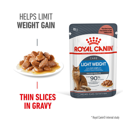 Royal Canin Feline Nutrition Light Weight Adult Pouch Cat Food 85g x12