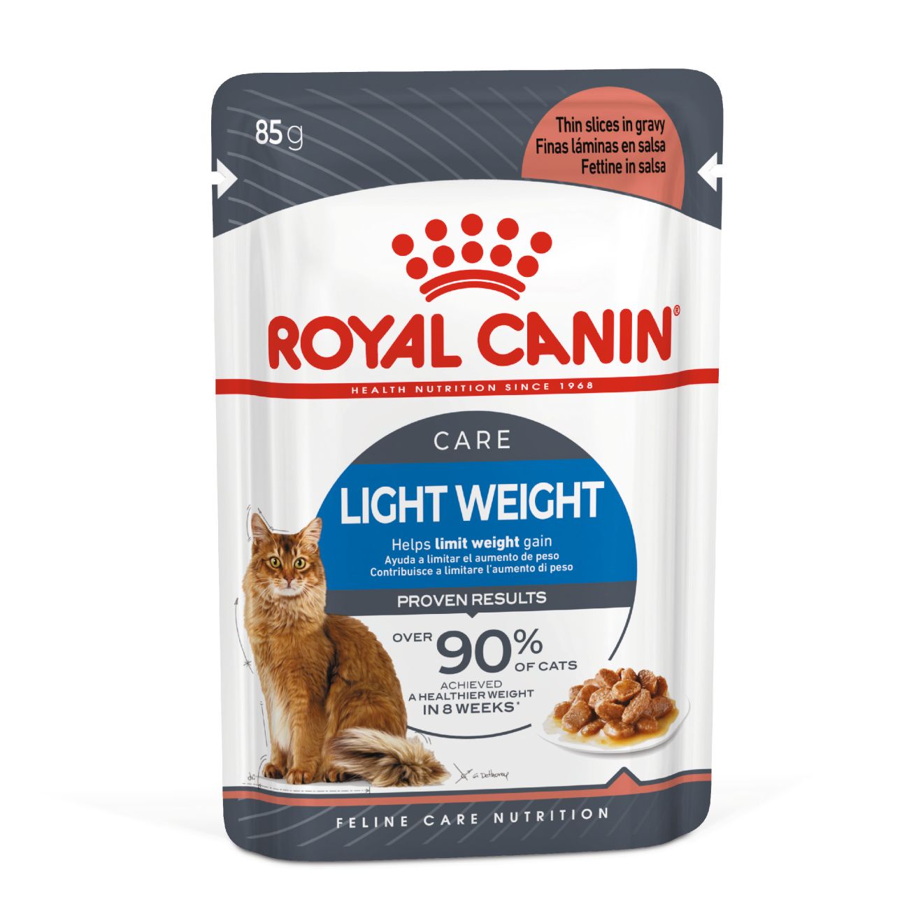 Royal Canin Feline Nutrition Light Weight Adult Pouch Cat Food 85g x12