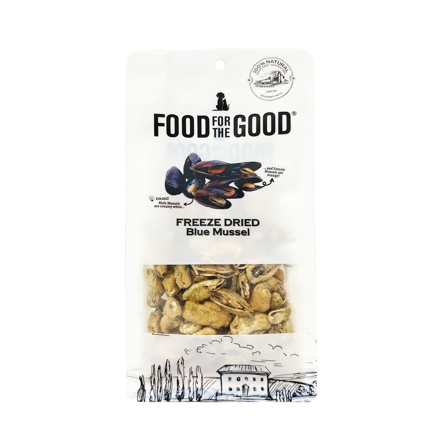Food For The Good - Freeze Dried Blue Mussels Cat & Dog Treats