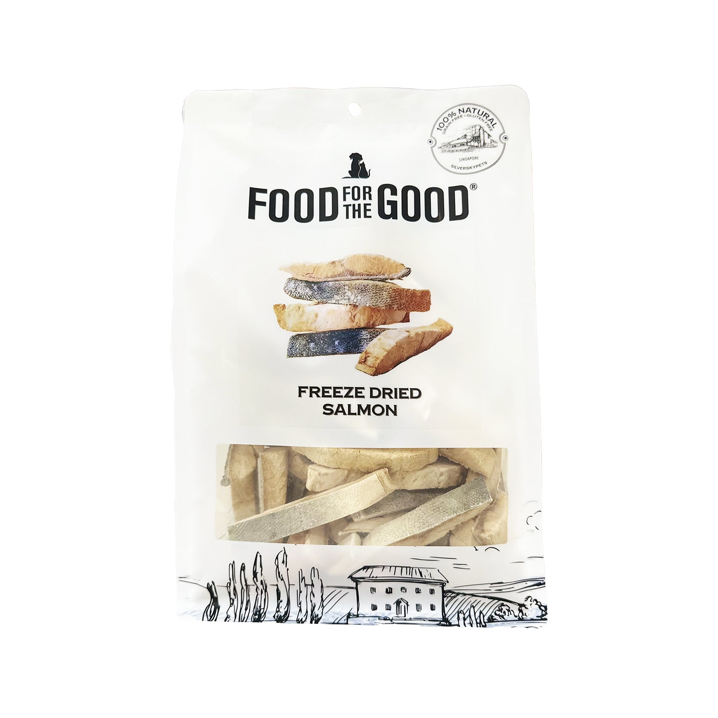 Food For The Good - Freeze Dried Salmon with Skin Cat & Dog Treats