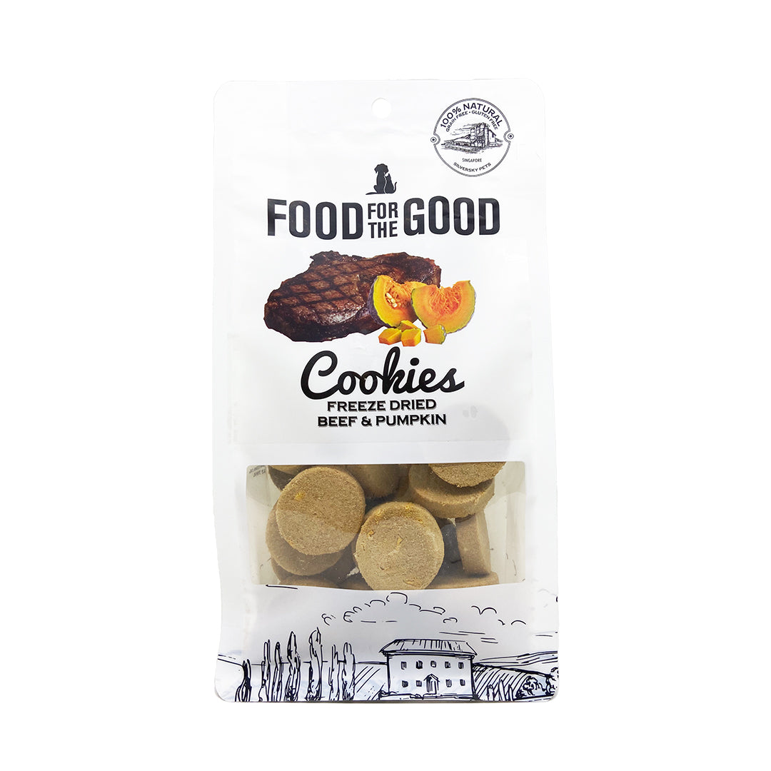 Food For The Good - Freeze Dried Beef & Pumpkin Cookies Cat & Dog Treats