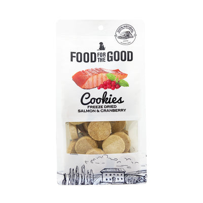 Food For The Good - Freeze Dried Salmon & Cranberry Cookies Cat & Dog Treats