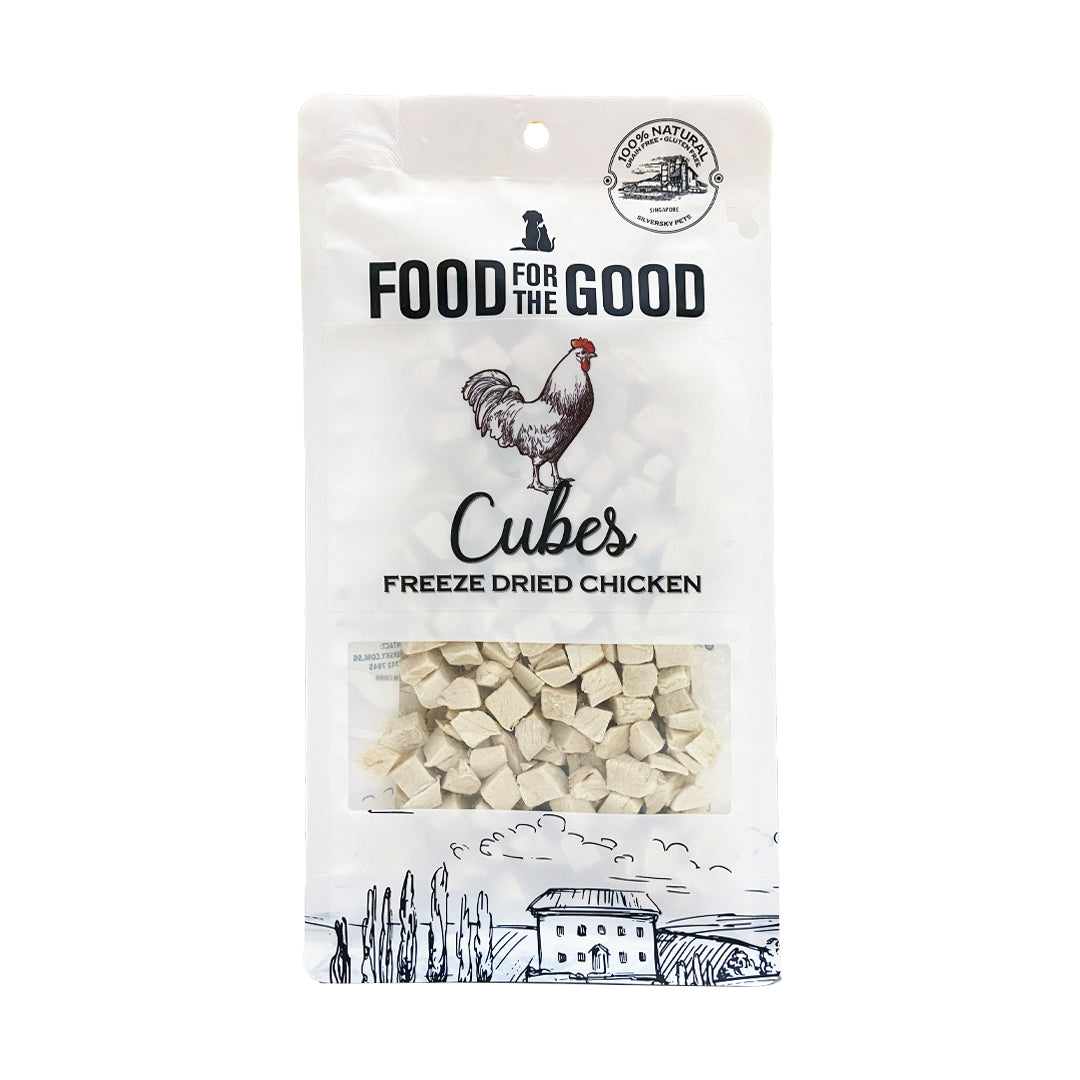 Food For The Good - Freeze Dried Chicken Cube Cat & Dog Treats