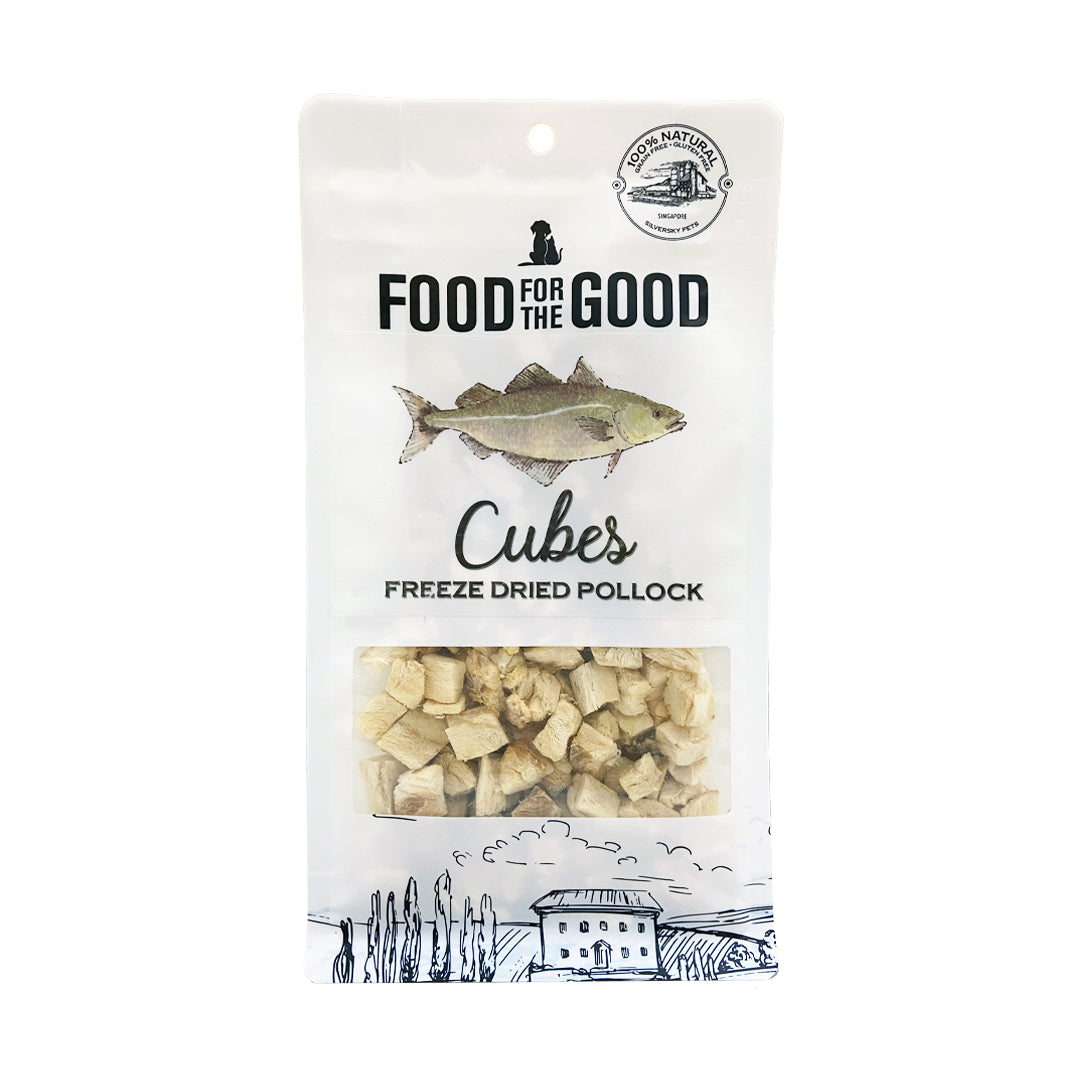 Food For The Good - Freeze Dried Pollock Cube Cat & Dog Treats