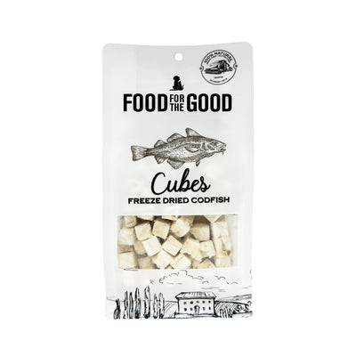 Food For The Good - Freeze Dried Cod Fish Cubes Cat & Dog Treats